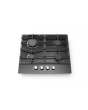 Apelson Appliances Uk Ltd UBGOG601BK/N 60Cm Gas On Glass Hob