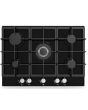 Apelson Appliances Uk Ltd UBGOG701BK 70Cm 5 Burner Gas On Glass Hob