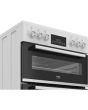 Beko EDC6731W 60Cm Double Oven Electric Cooker With Vitroceramic Hob
