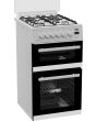 Beko EDG507W 50Cm Twin Cavity Gas Cooker