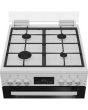 Blomberg GGRN655W Freestanding 60Cm Gas Double Oven With Lid 