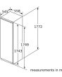 Bosch KIF82PFF0/MG Serie | 8 Built In Fridge With Freezer Section