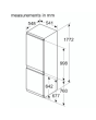 Bosch KIV86VSE0G/MG Series 4 Low Frost Integrated Fridge Freezer
