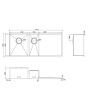 Caple NA150R/OG Inset Or Undermount Sink With Drainer