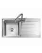 Caple REL100R/OG Rello 100 Inset Stainless Steel Sink With Drainer
