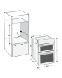 Hotpoint DIH10DB/R Built-In Electric Double Oven 