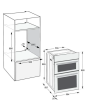 Hotpoint DIH10DW/R Built In Electric Double Oven