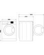 Hotpoint NSWM7469BS/R 7KG 1400rpm Anti-Stain Washing Machine