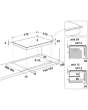 Hotpoint TB3977BBF/R 77Cm Induction Hob