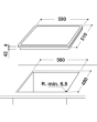 Indesit RI161C/R 60Cm Ceramic Hob