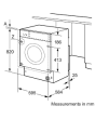 Siemens WK14D543GB/MG 7/4Kg Integrated Washer Dryer