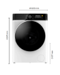 Tesla TWD106W Freestanding 10/6Kg 1400Rpm Washer Dryer 