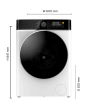 Tesla TWD85W Freestanding 8/5Kg 1400Rpm Washer Dryer 