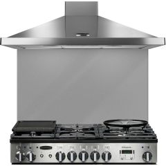 Rangemaster UNBSP899GY/ 90Cm Glass Splashback