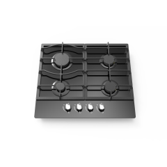Apelson Appliances Uk Ltd UBGOG601BK/N 60Cm Gas On Glass Hob