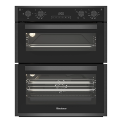 Blomberg Rotn9202dx 59.4Cm Built Under Electric Double Oven - Dark Steel
