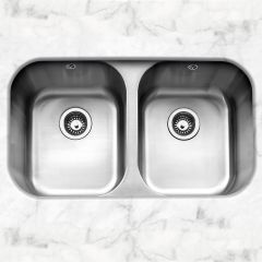 Caple FORM3636/OG Undermount Double Bowl Sink