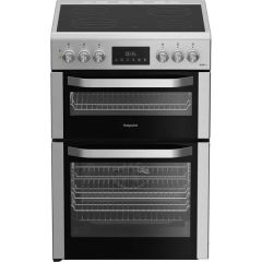Hotpoint HDE6VDCX/R 60Cm Electric Cooker With Ceramic Hob