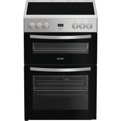 Indesit IDE6VDCS1/R 60Cm Electric Cooker With Ceramic Hob