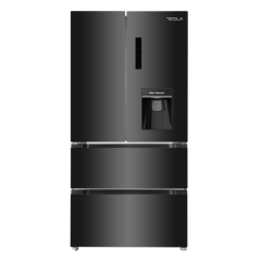 Tesla T571FRDB Non Plumbed French Style American Fridge Freezer With Water Dispenser 