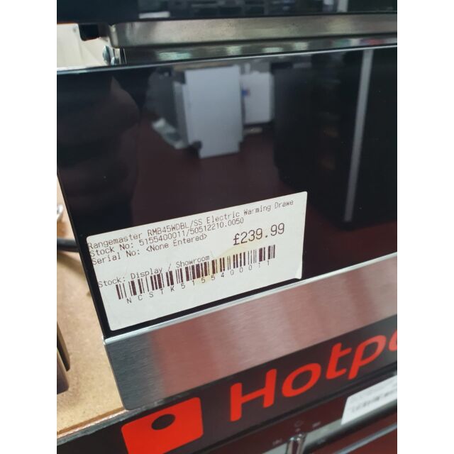 Rangemaster RMB45WDBL/SS Electric Warming Drawer