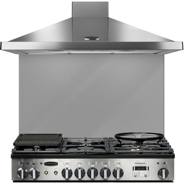 Rangemaster UNBSP899GY/ 90Cm Glass Splashback