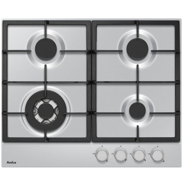 Amica AHG6200SS 60Cm 4 Burner Gas Hob