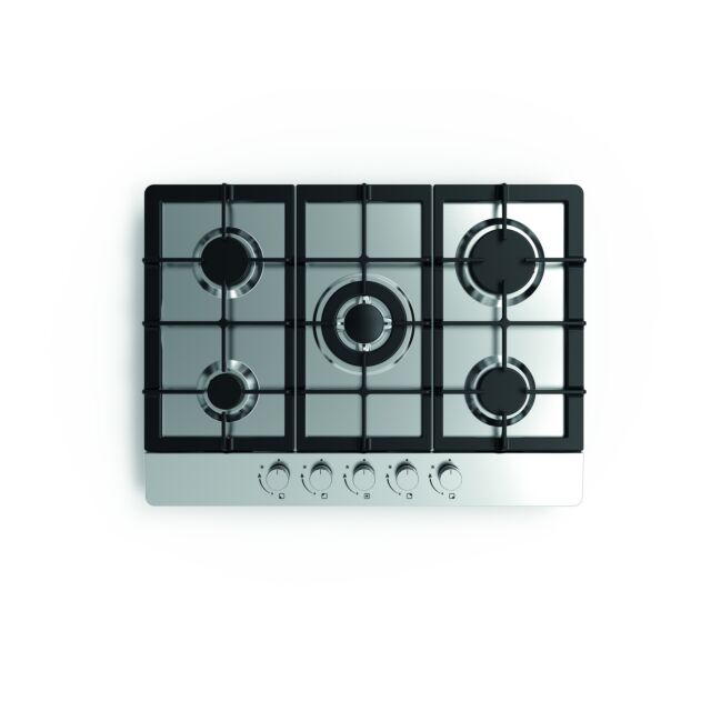 Apelson Appliances Uk Ltd UBGHDFFJ70.1 70Cm 5 Burner Gas Hob With Wok Burner