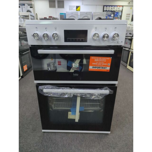 Beko FDD6231W/MG 60 Cm Dual Fuel Cooker