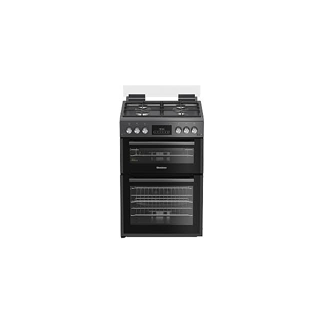 Blomberg GGRN655N 60Cm Gas Double Oven With Glass Lid