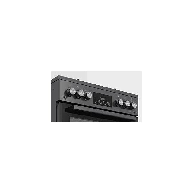 Blomberg GGRN655N 60Cm Gas Double Oven With Glass Lid