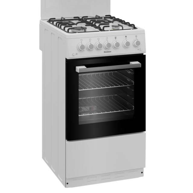 Blomberg GGS9151W 50Cm Single Oven Gas Cooker With Eye Level Grill