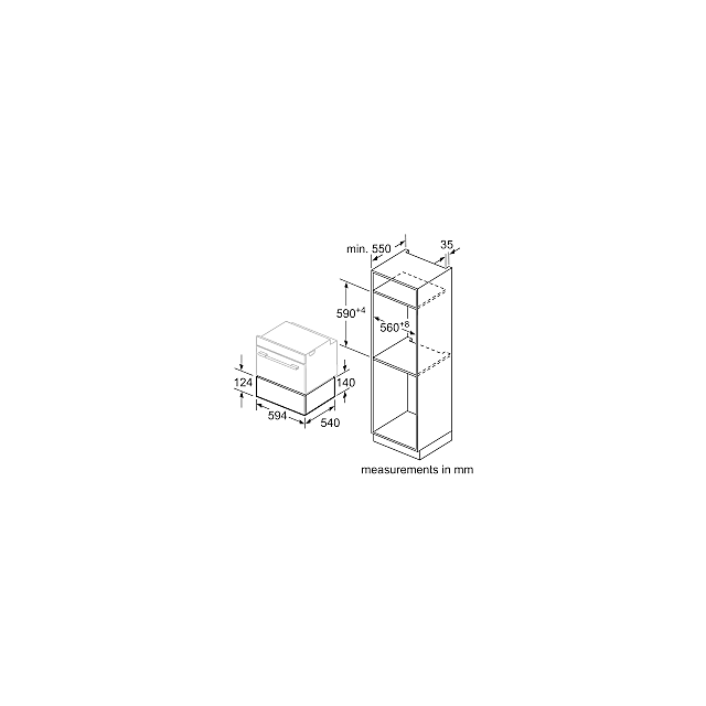 Bosch BIC510NB0/MG 14Cm Warming Drawer