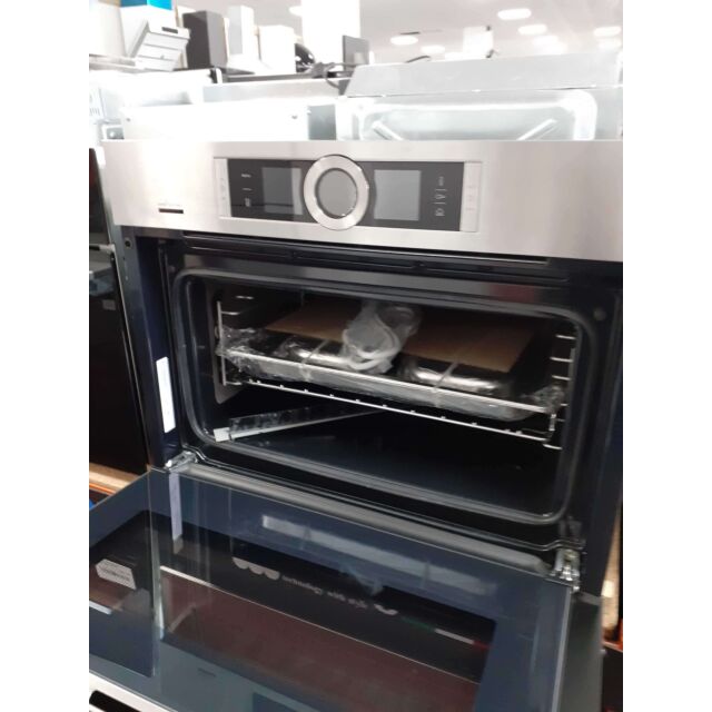 Bosch CSG656BS7B/OG Built In Compact Electric Single Oven With Added Steam Function