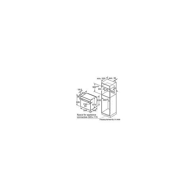 Bosch HBG5585S6B/MG Single Electric Oven