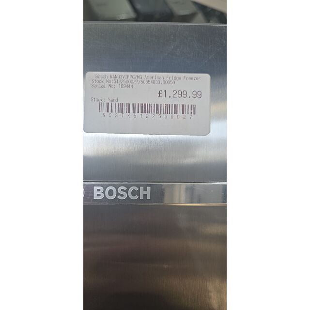 Bosch KAN93VIFPG/MG American Fridge Freezer