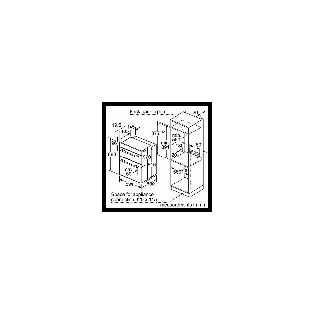 Bosch MBA5785S0B/MG Serie | 6 Built-In Double Oven