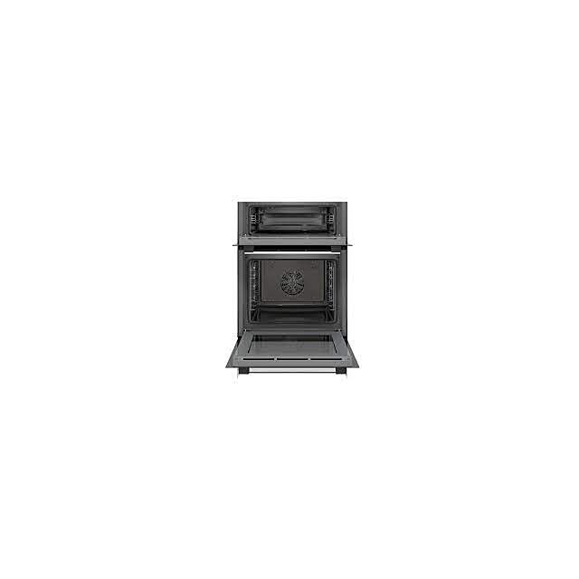 Bosch MBS533BS0B 59.4cm Built In Electric Double Oven with 3D Hot Air - Stainless Steel