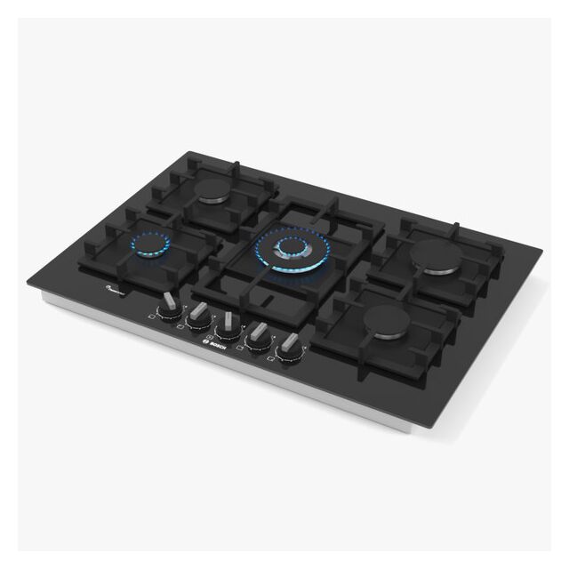 Bosch PPQ7A6B90 Five Burner Glass On Gas Hob 