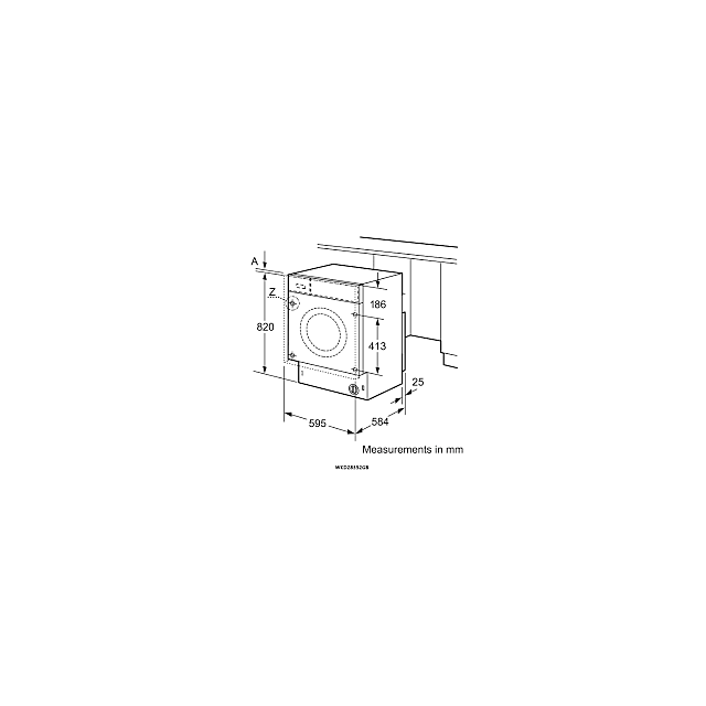Bosch WKD28352GB/MG Serie | 4 7/4 Kg Integrated Washer Dryer