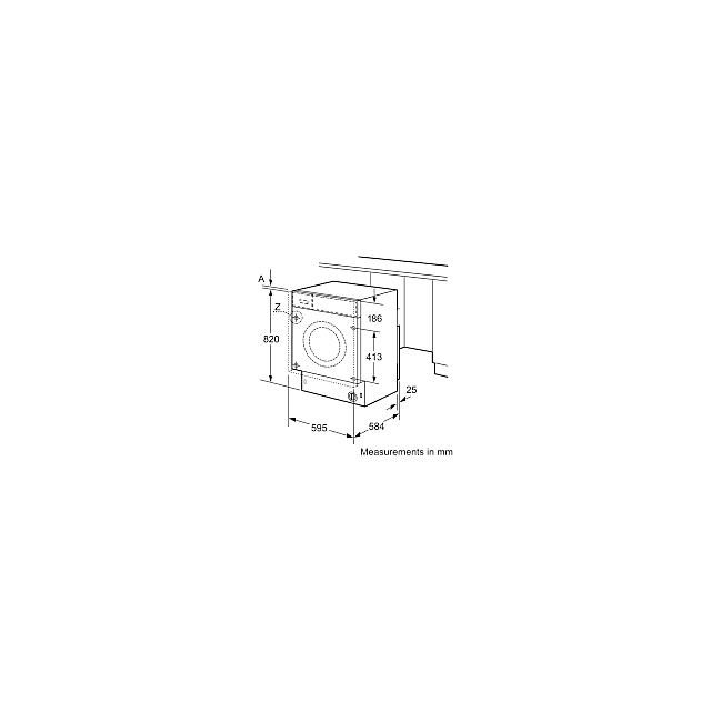 Bosch WKD28542GB/MG Bosch 7/4Kg Integrated Washer Dryer 