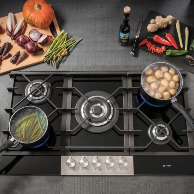 Caple C789G 88Cm Glass On Gas Hob