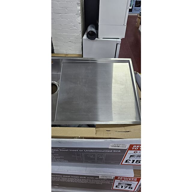 Caple NA150R/OG Inset Or Undermount Sink With Drainer