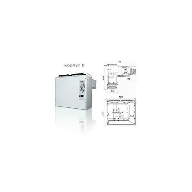 Combisteel 7469.1110//GR Negative Wall-Mounted Unit