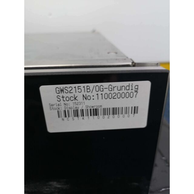 GRUNDIG GWS2151B Warming Drawer