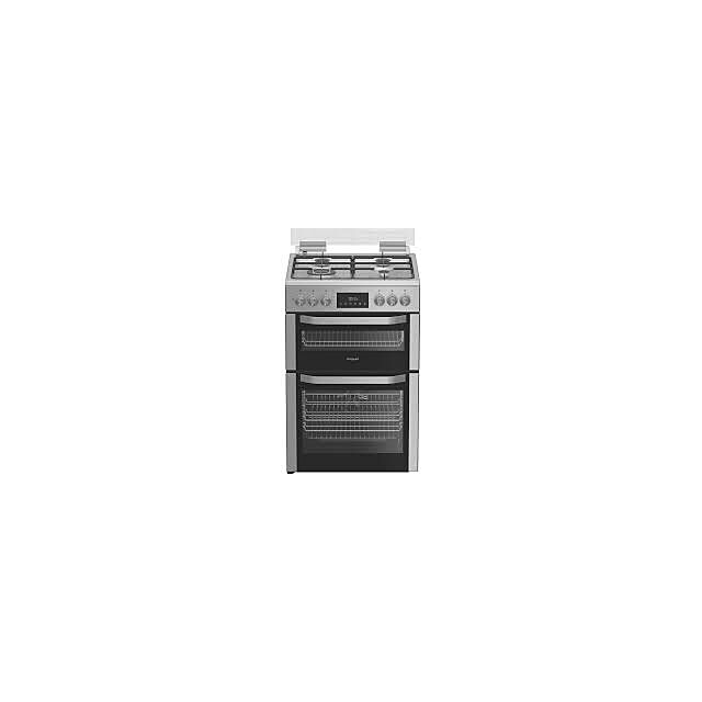 Hotpoint HDD6GDC2WX 60Cm Dual Fuel Double Oven Cooker