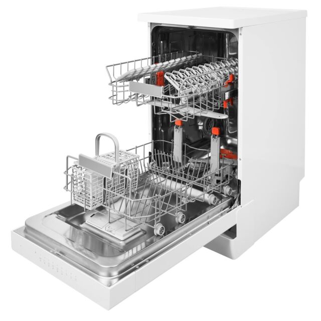 Hotpoint HSFO3T223W/R Freestanding Slimline Dishwasher