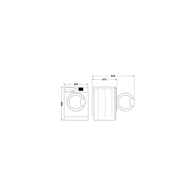 Hotpoint NSWF7469GG/R Hotpoint 7Kg 1400 Spin Washing Machine