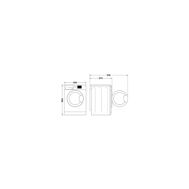 Hotpoint NSWM7469BS/R 7KG 1400rpm Anti-Stain Washing Machine