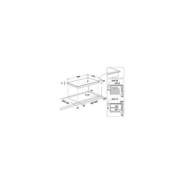 Hotpoint TT1090BA/R 90Cm Induction Hob